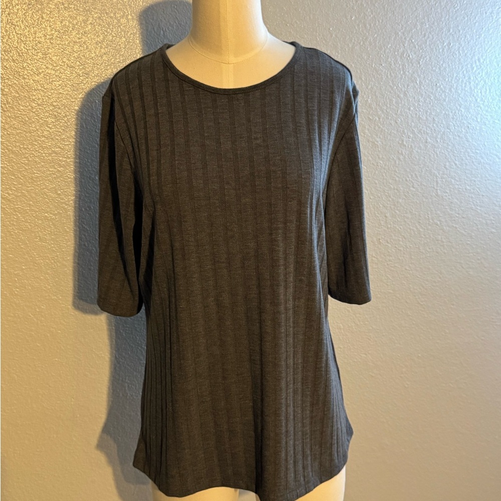 Banana Republic Factory Dark Gray Short Sleeve Top